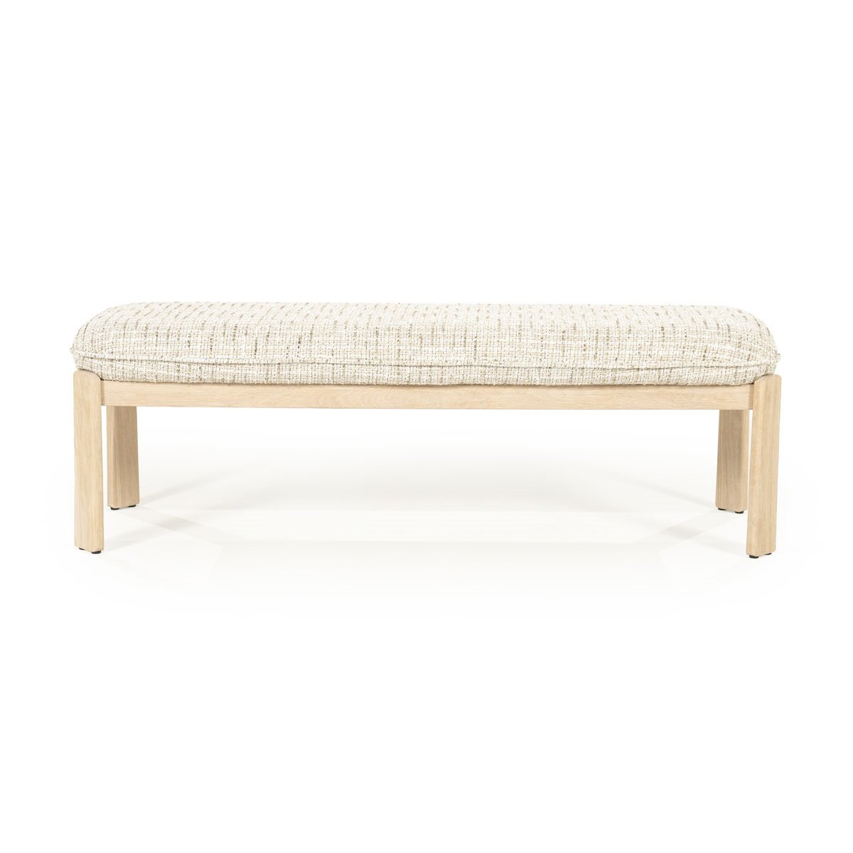 Esstischbank Küchenbank Lottie 143 cm Stoff Nori beige