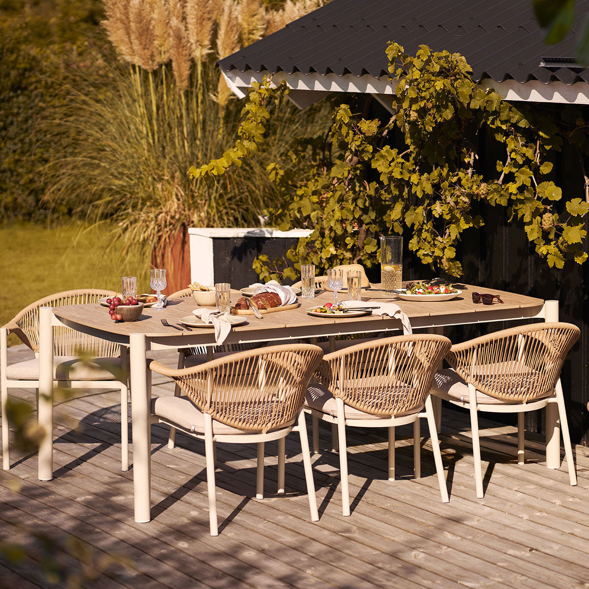 Gartentisch LABELA 200 x 100 cm Nonwood Aluminium