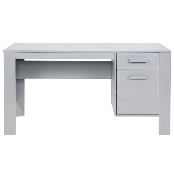 woood Schreibtisch DENNIS Kinder Kiefer FSC®  betongrau grau