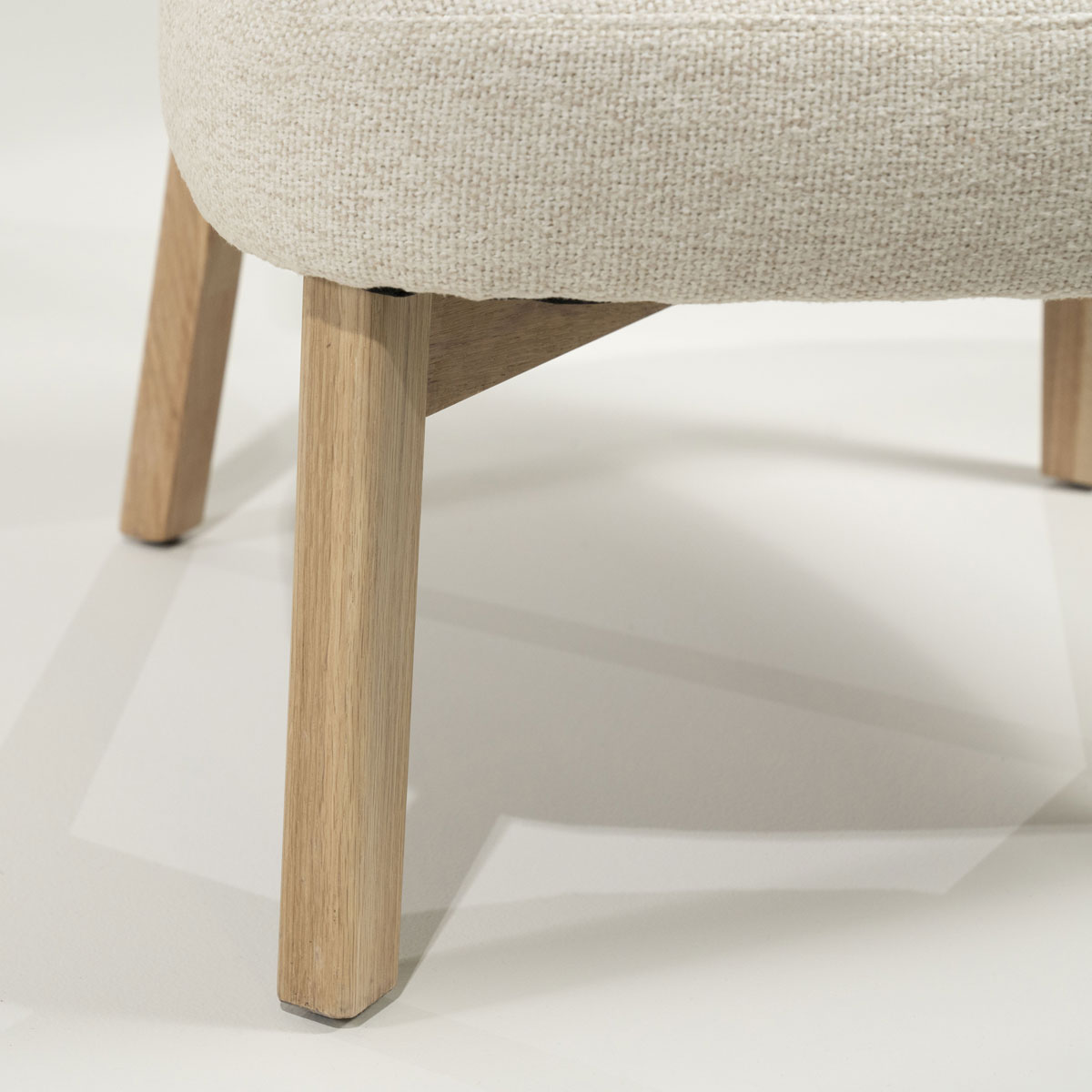 Sessel Mikky Eiche helbraun Stoff beige Clubsessel Fernsehsessel
