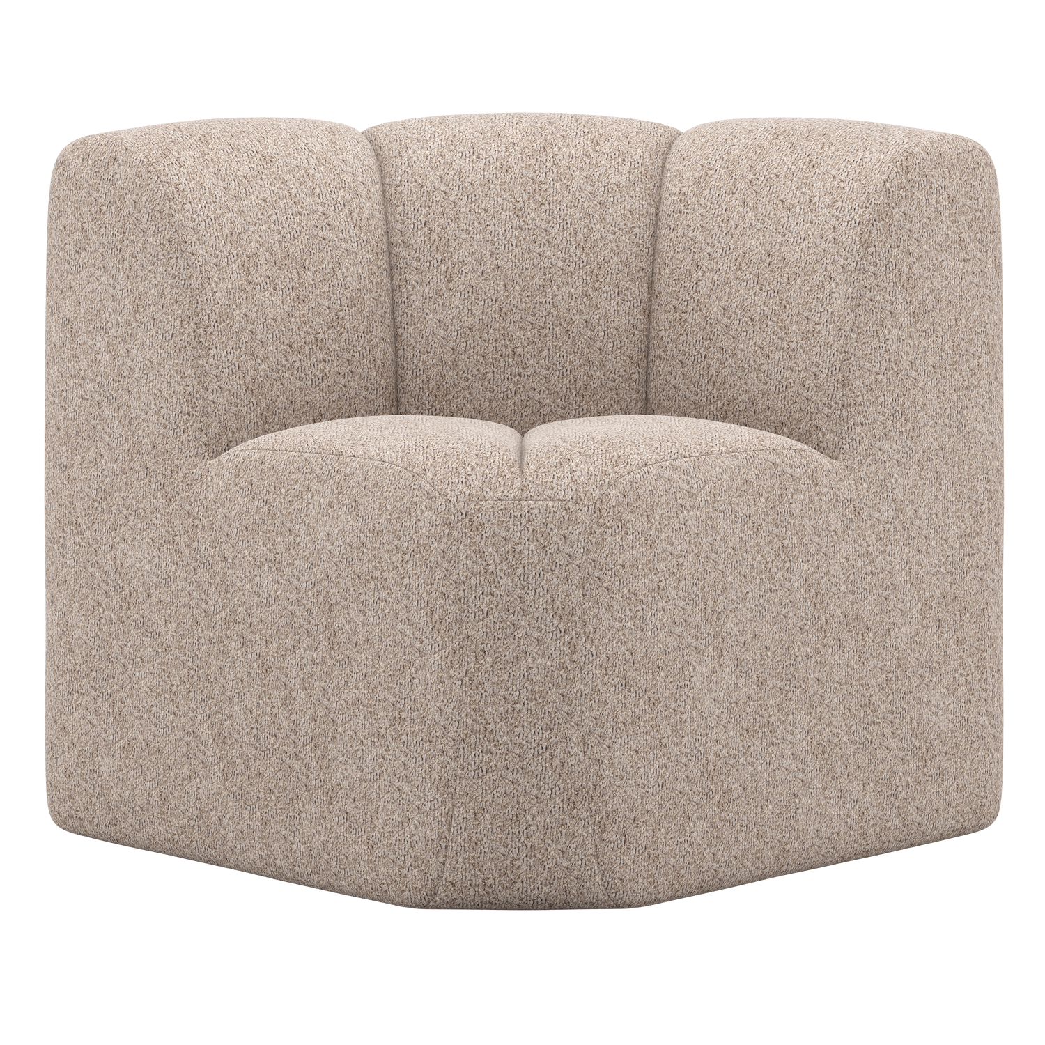 Esszimmerbank Eckbank MOJO Eck Element Chenille dunkel sand  