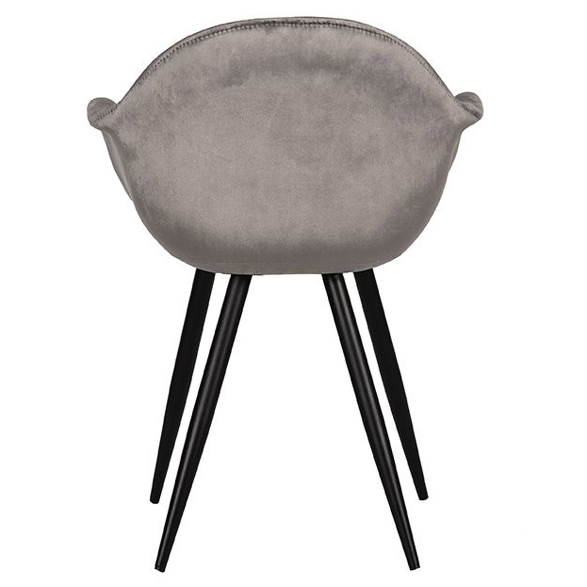 Esstischstuhl Morli Samt Velvet grau Schalenstuhl Stuhl