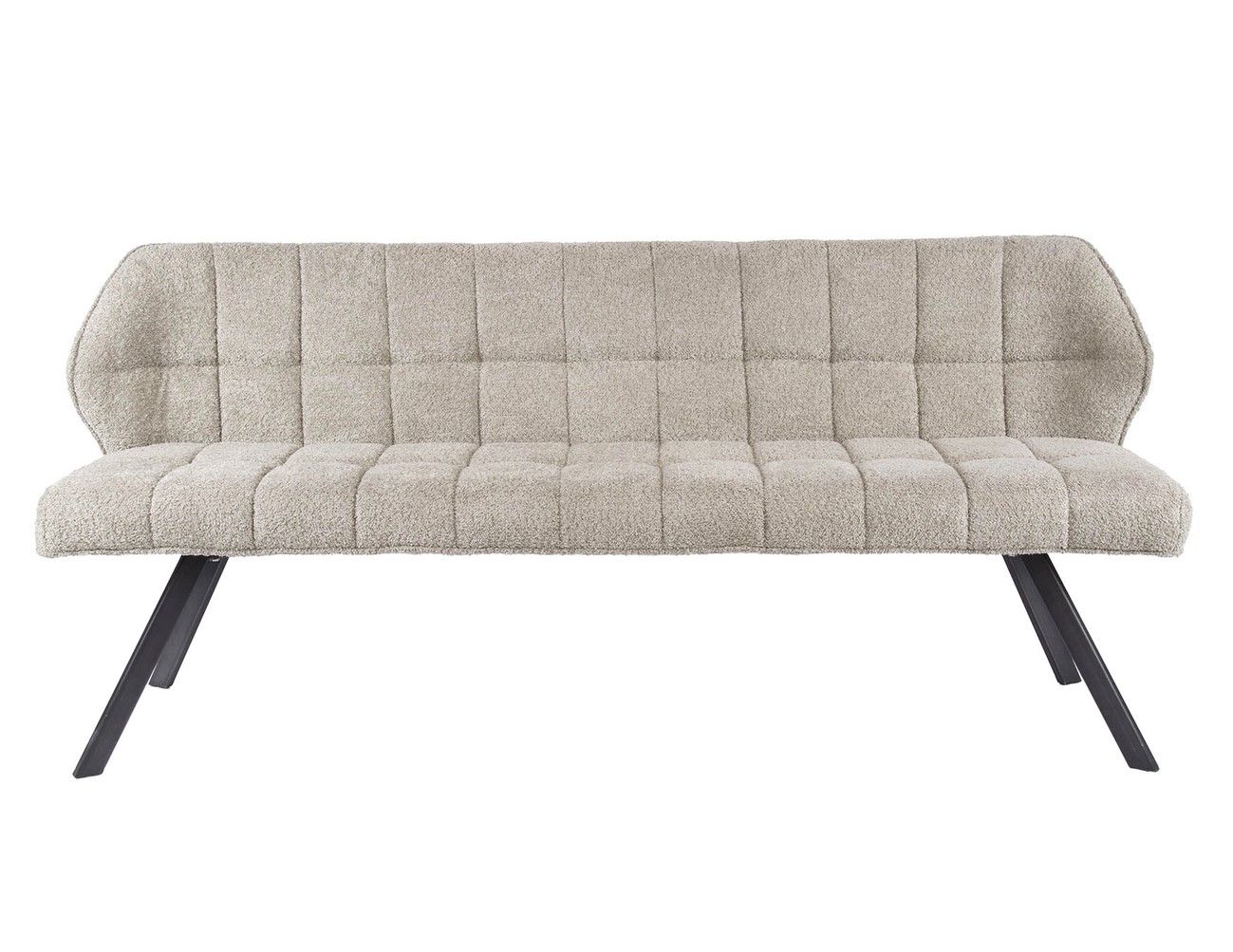 Esstischbank Bank Sitzbank FINO 180 cm Bouclé Stoff sandfarben