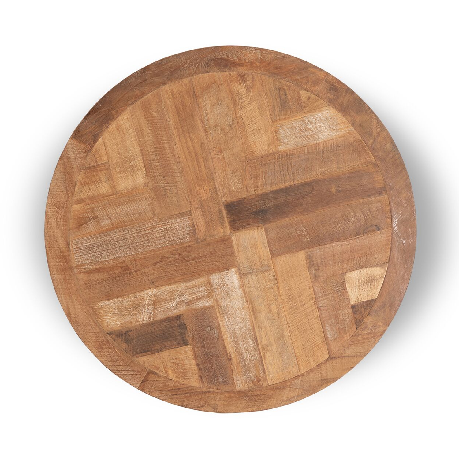 Couchtisch Monastery rund Ø 90 cm recyceltes Teakholz