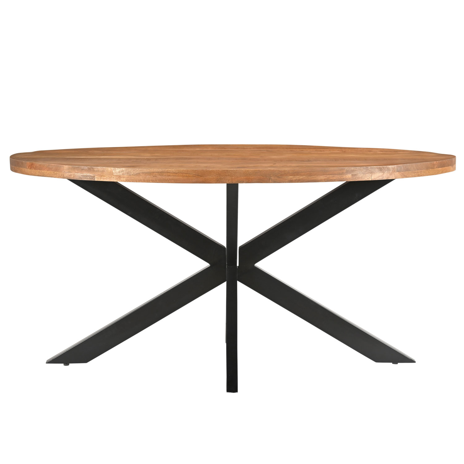 Esstisch Rocky oval 160 x 90 cm Mangoholz