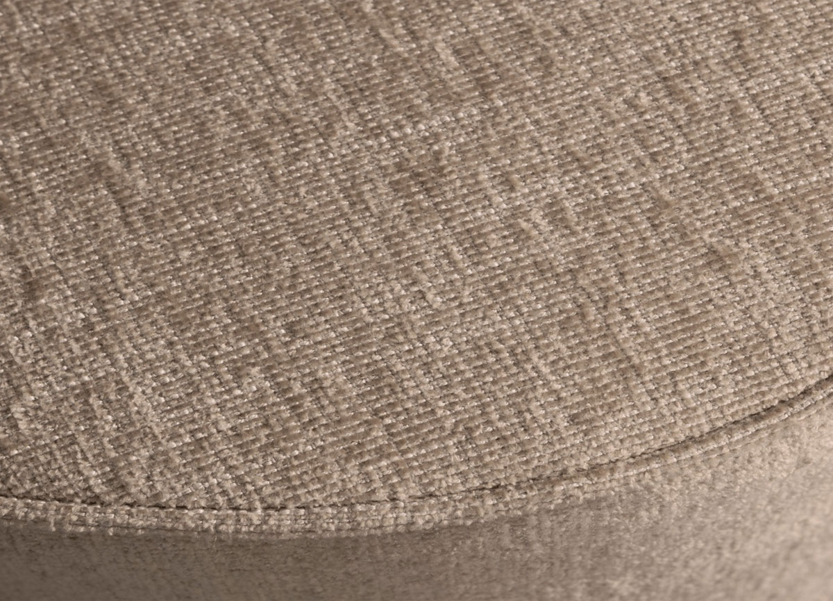Pouf PEARL XL Ø 80 cm Hocker Sitzhocker mud melange