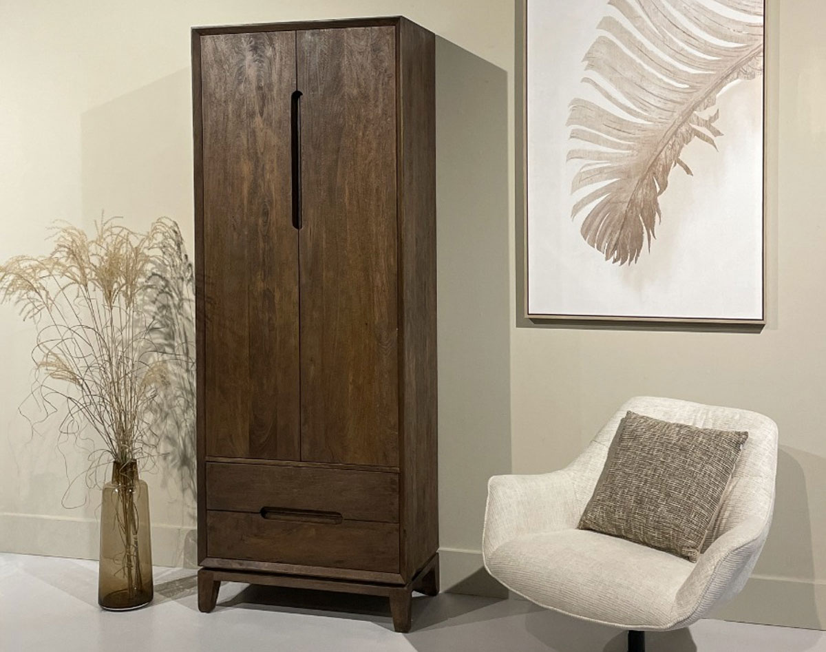 Schrank Cortez B 75 cm Mango Holz massiv braun