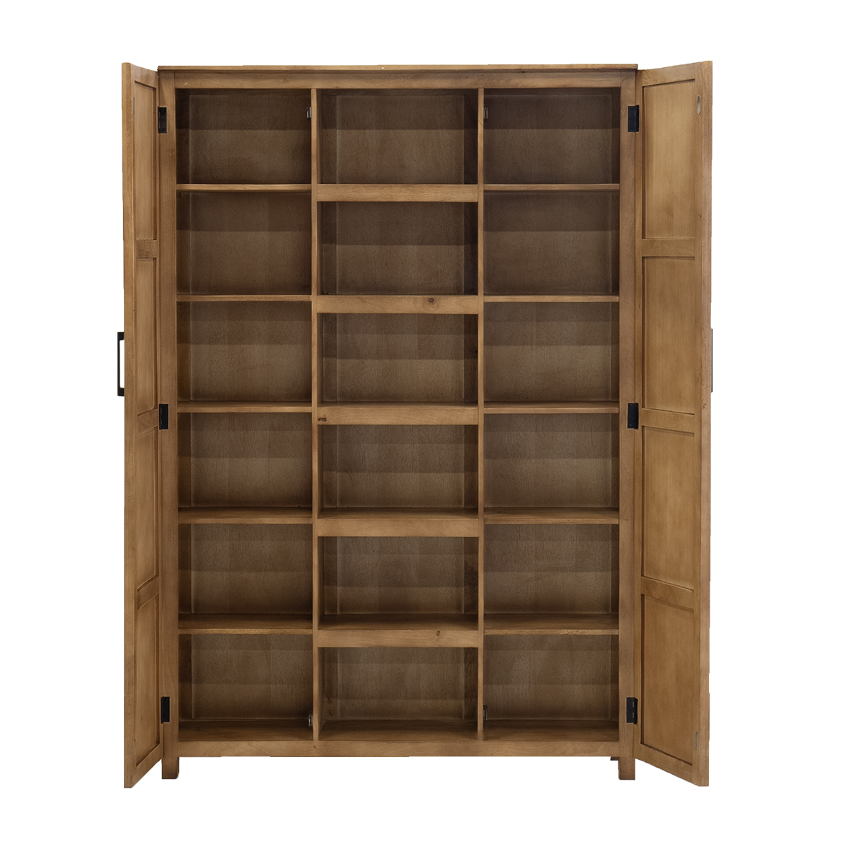 Wandschrank Schrank TONI H 210 cm Mangoholz braun 