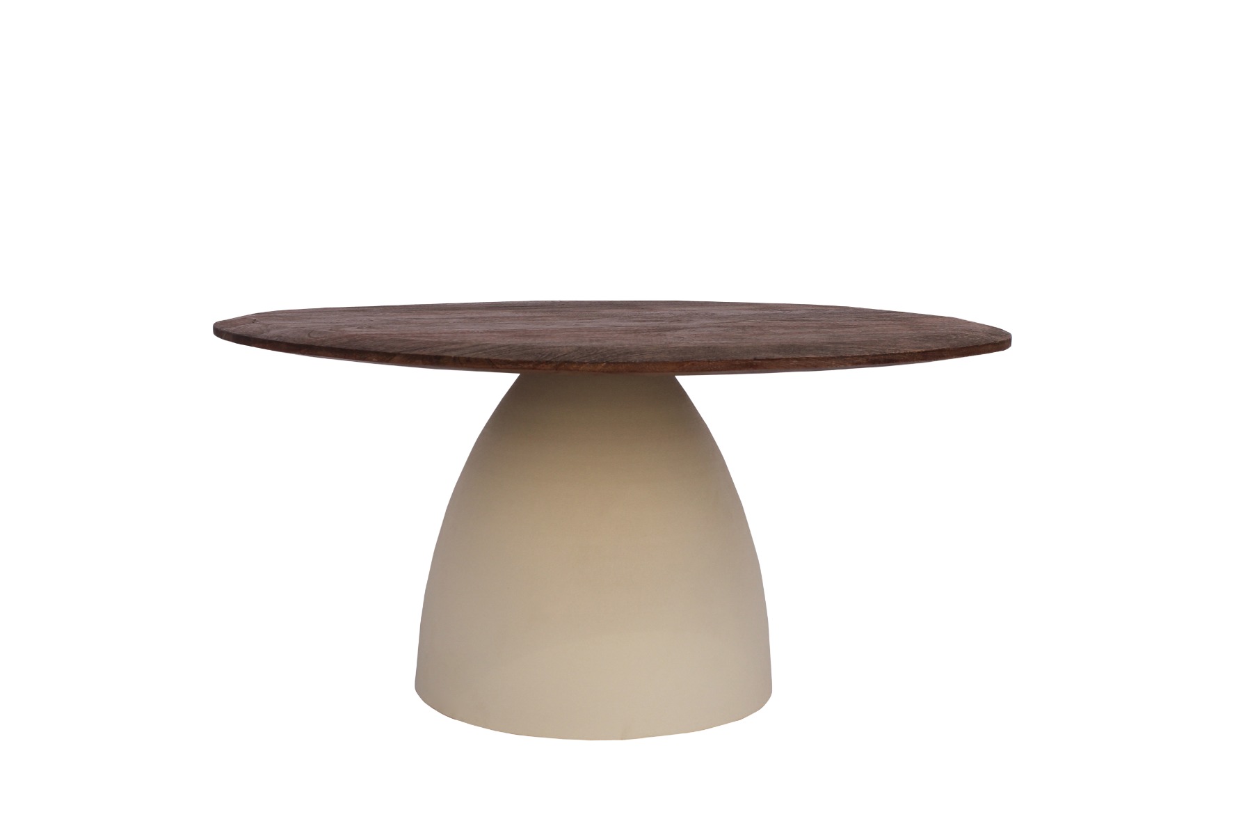 Couchtisch Marron 76 x 86 cm Mangoholz Metall cremeweiß Sofatisch