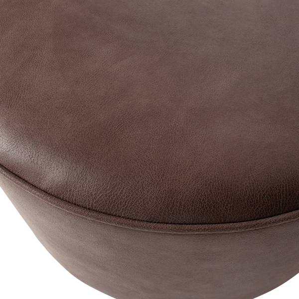 Hocker Polsterhocker Coffee warmbraun rund Ø 60 cm