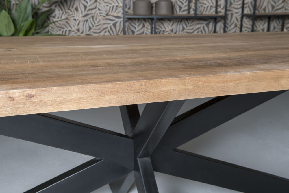 Esstisch Spider 220 x 100 cm Mangoholz