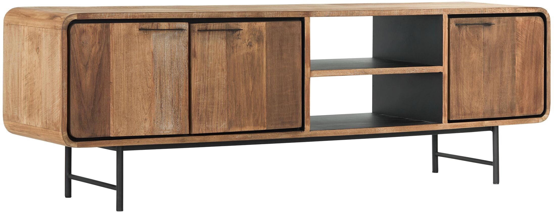 TV Möbel Evo 185 cm recyceltes Teakholz Lowboard