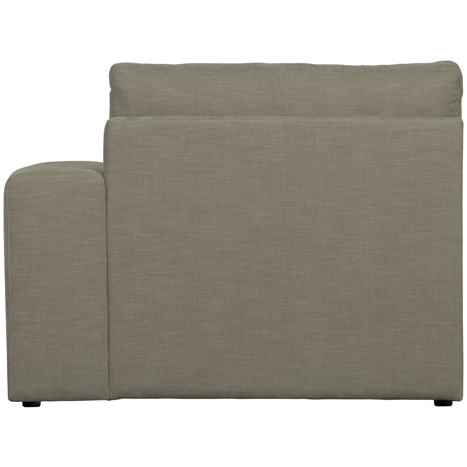 Sofaelement FAMILY mit Armlehne rechts Element Webstoff warmes grau