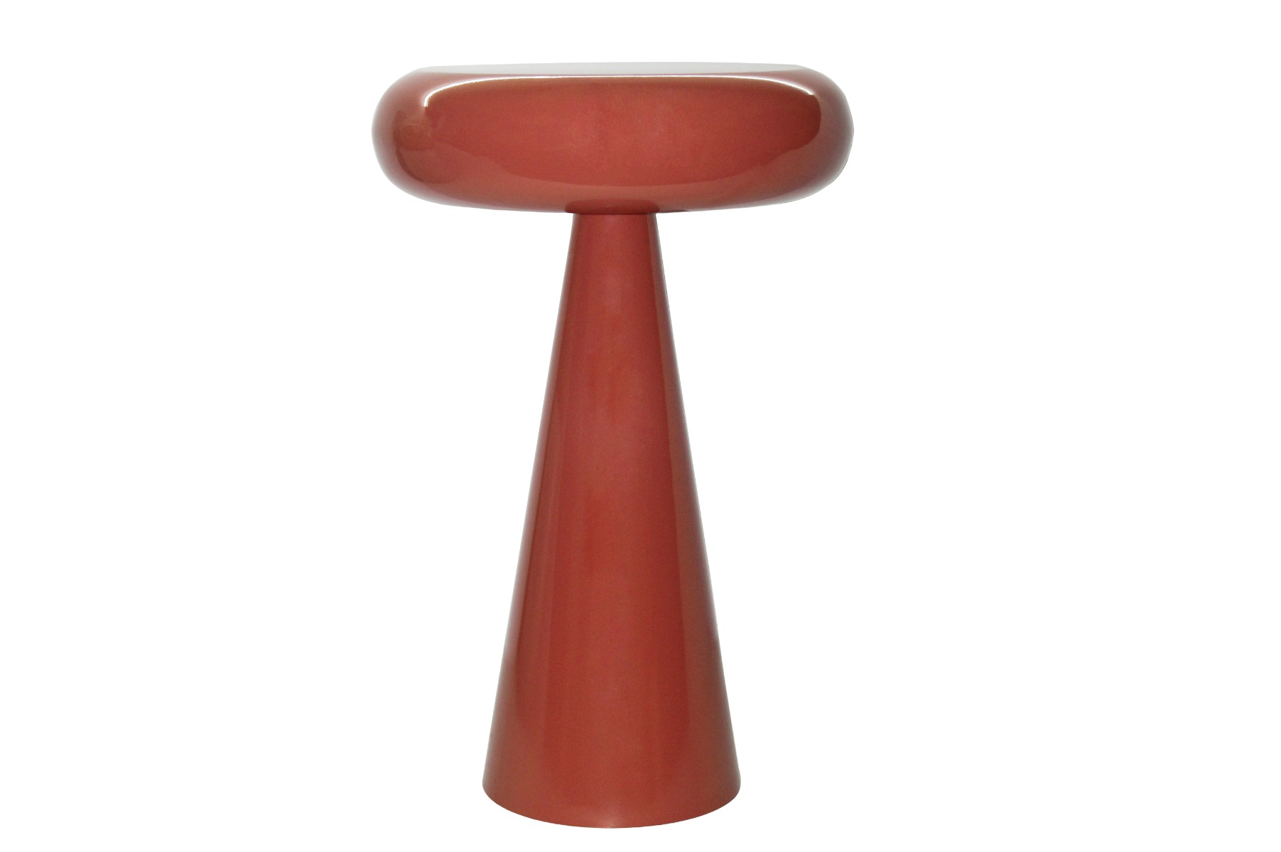 Beistelltisch Sam rund Ø 36 cm Metall amber Anstelltisch Sofatisch