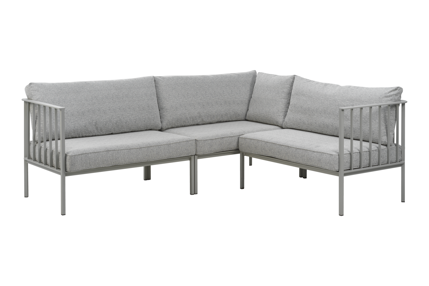 Garten Lounge Ecksofa Gartensofa Upper Aluminium hellgrau