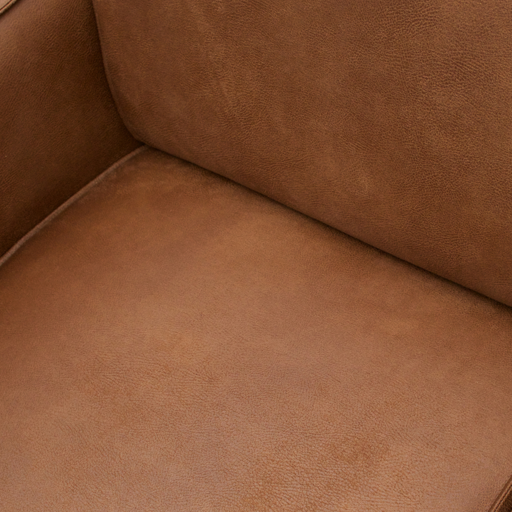 Ecksofa Statement recyceltes Eco Leder cognac