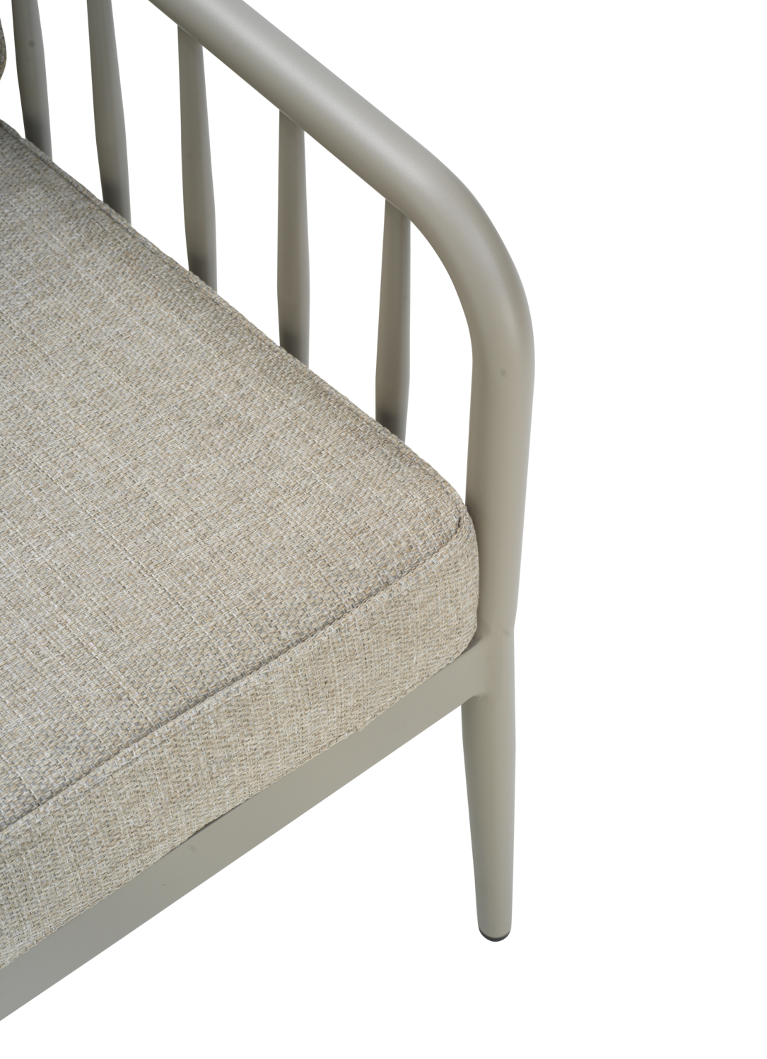 Gartensessel Gartenstuhl Coleville mit Kissen Aluminium khaki