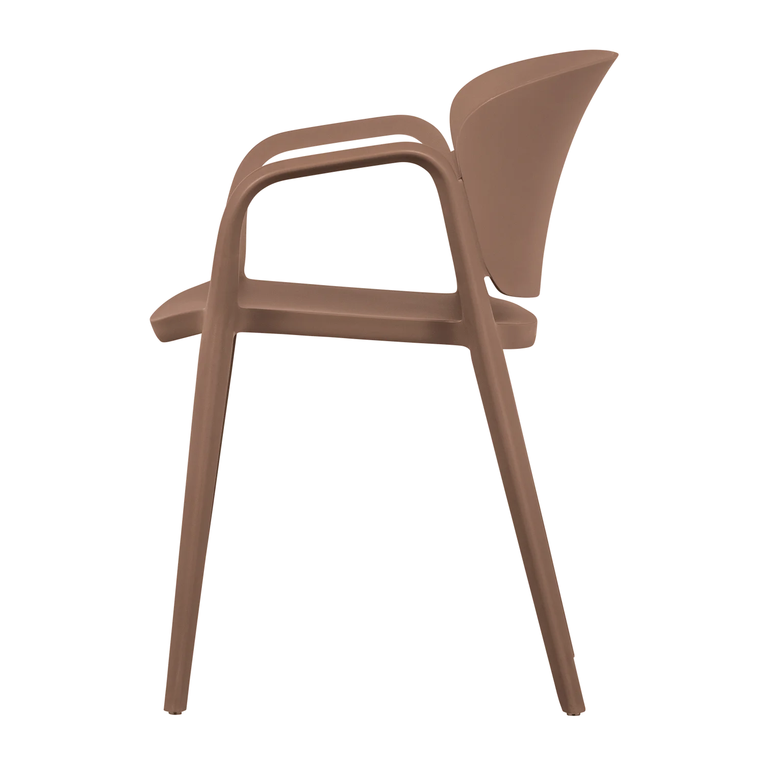 2er Set Gartenstuhl Kunststoff BENT Biofaser lachsrosa stapelbar