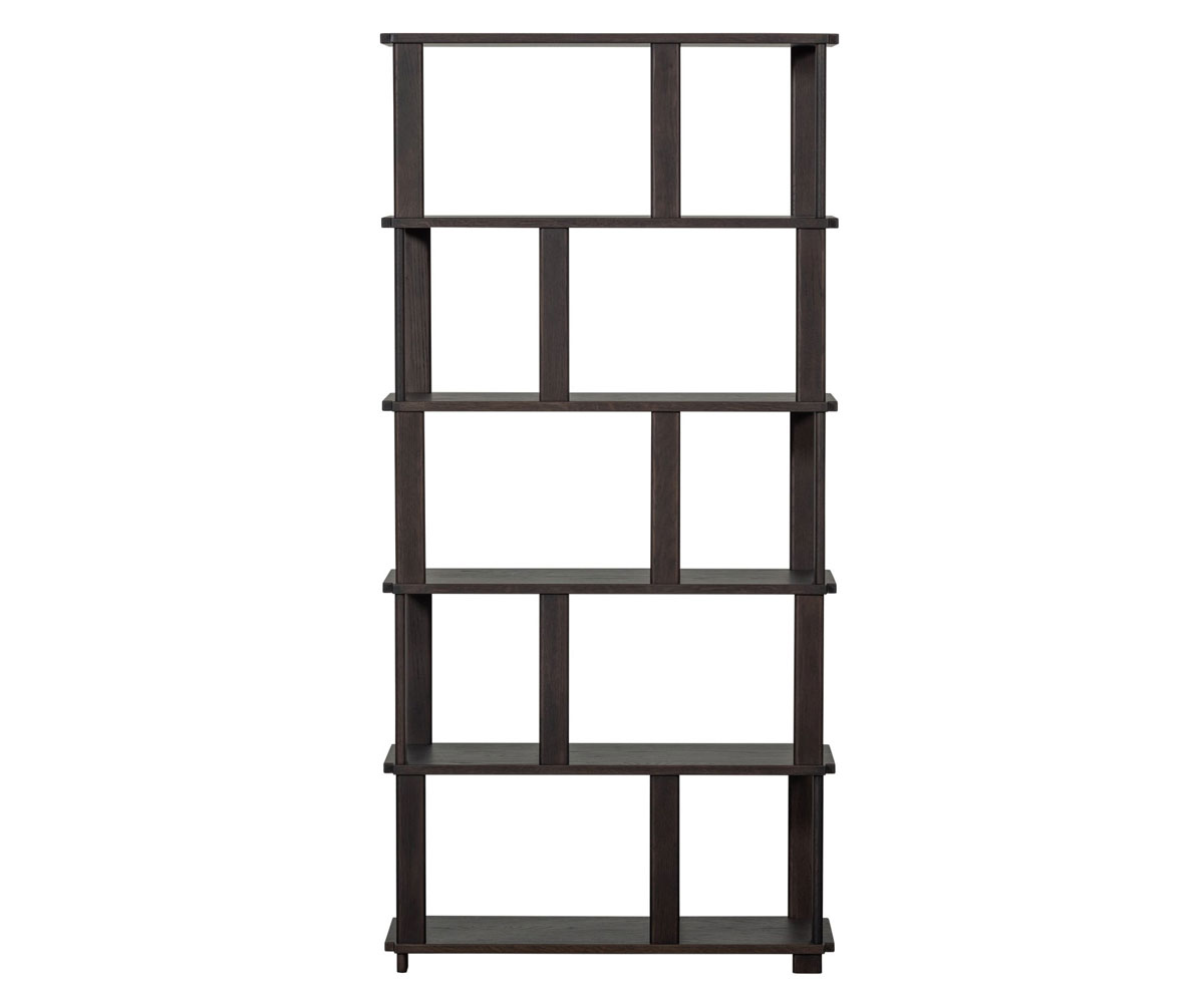 woood Bücherregal Regal RISS H 186 cm Eiche braun
