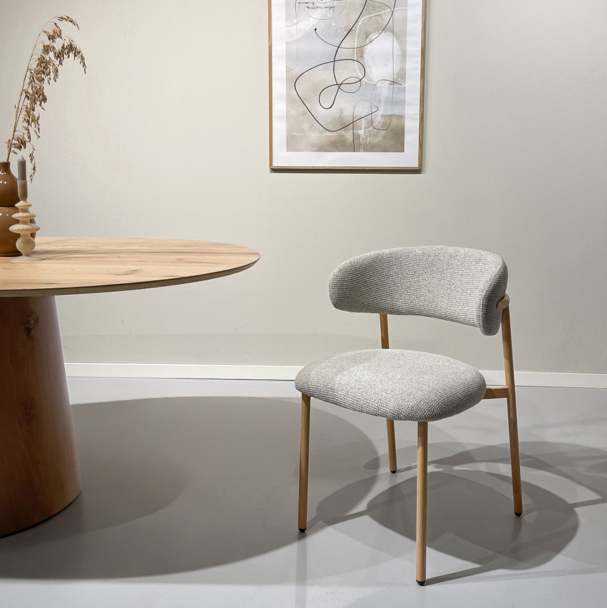 Esszimmerstuhl Micah Stuhl Stoff Hush beige