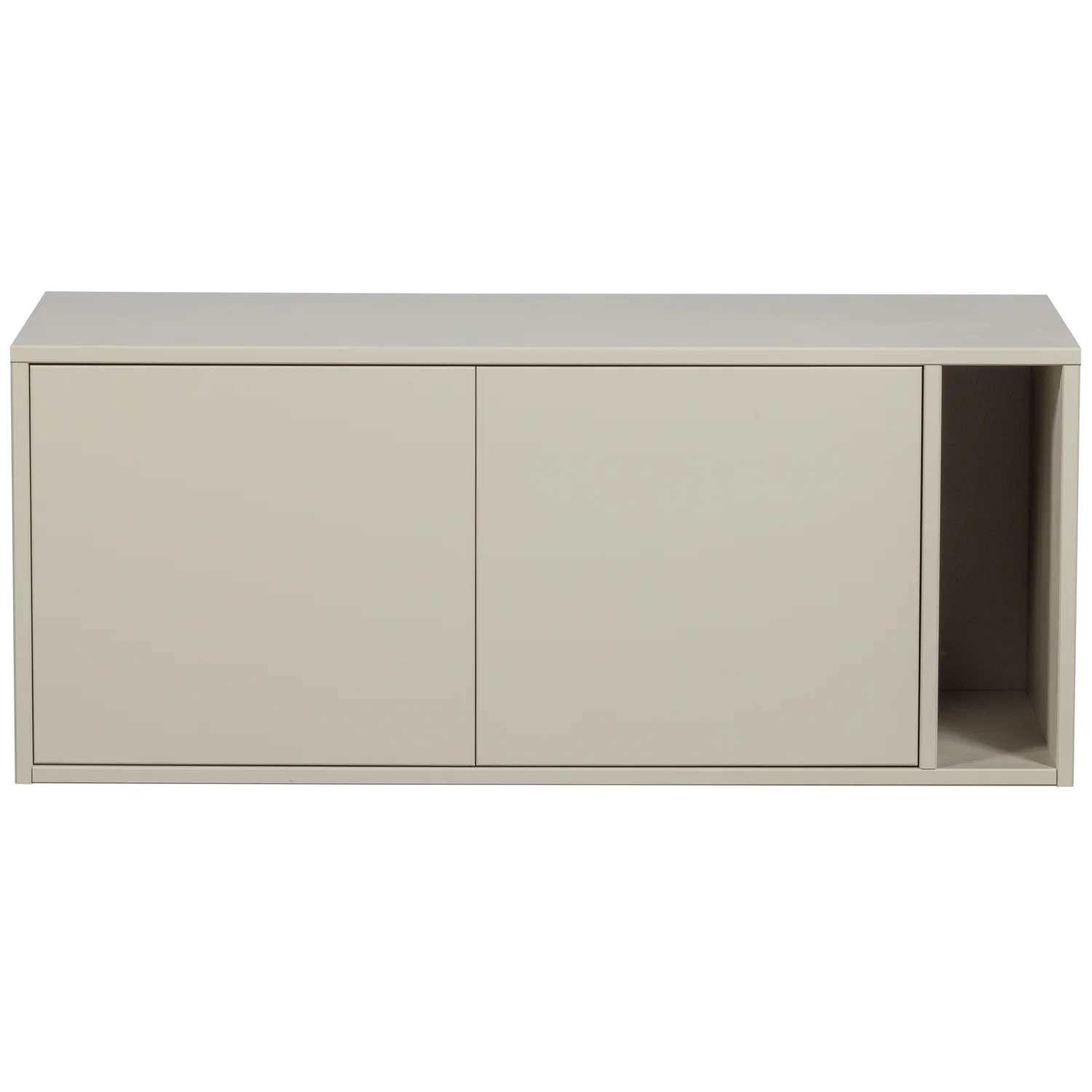 Sitzbank Bank Lowboard SETTLE DOWN 108 cm ohne Kissen Kiefernholz staubgrau