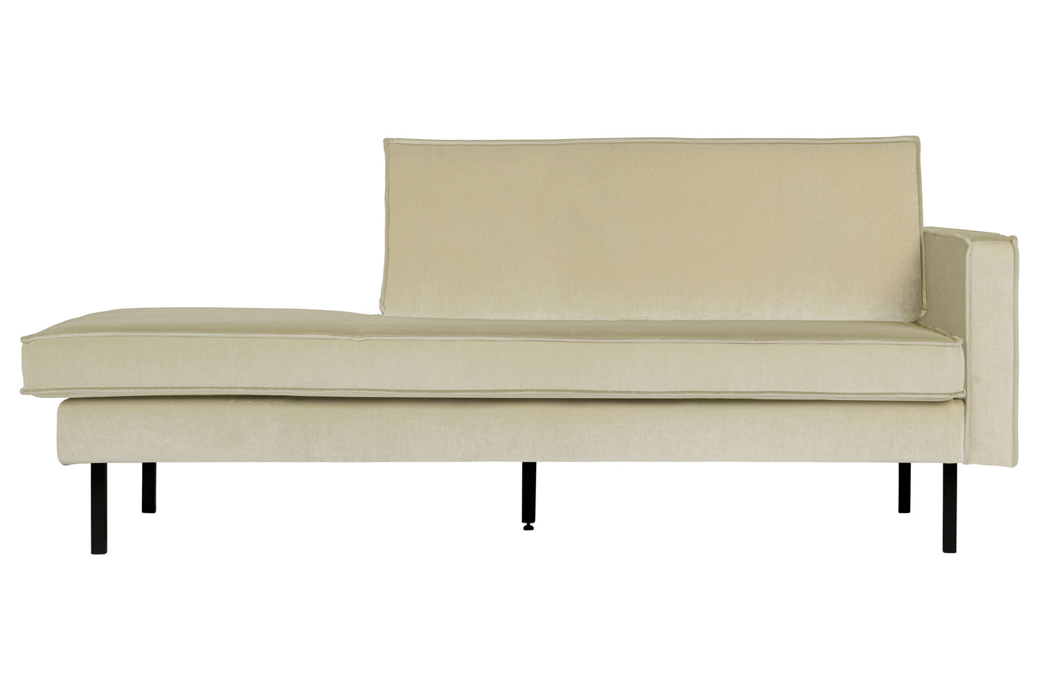 Sofa Chaiselongue RODEO Recamiere Samt pistazie