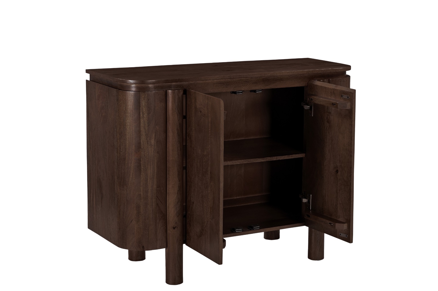 Kommode Salano 105 cm Mangoholz braun Sideboard Schrank