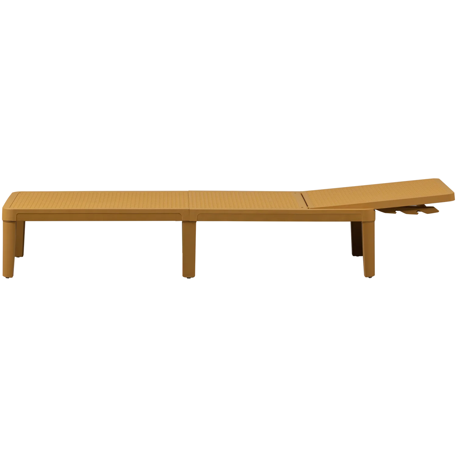 Gartenliege Sonnenliege JINTE 191 cm Kunststoff gelb