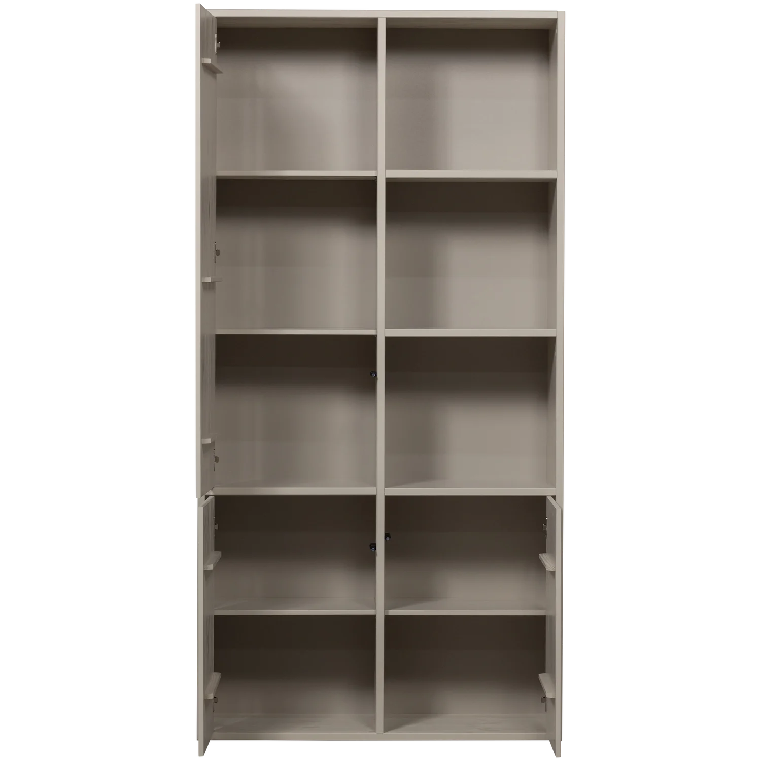 Schrank MEGGY links geschlossen 108 cm Holzschrank Kiefer Massiv staubgrau