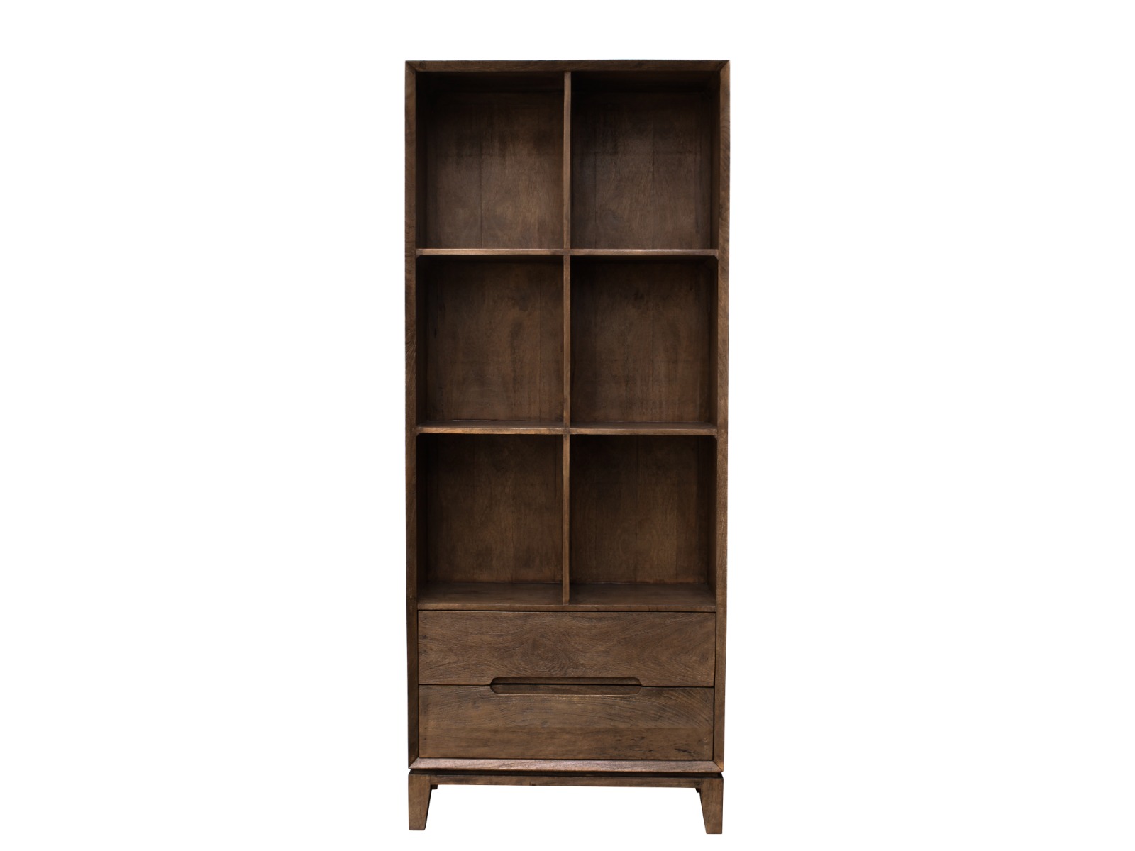 Schrank Regal Bücherregal Cortez B 83 cm Mangoholz braun 