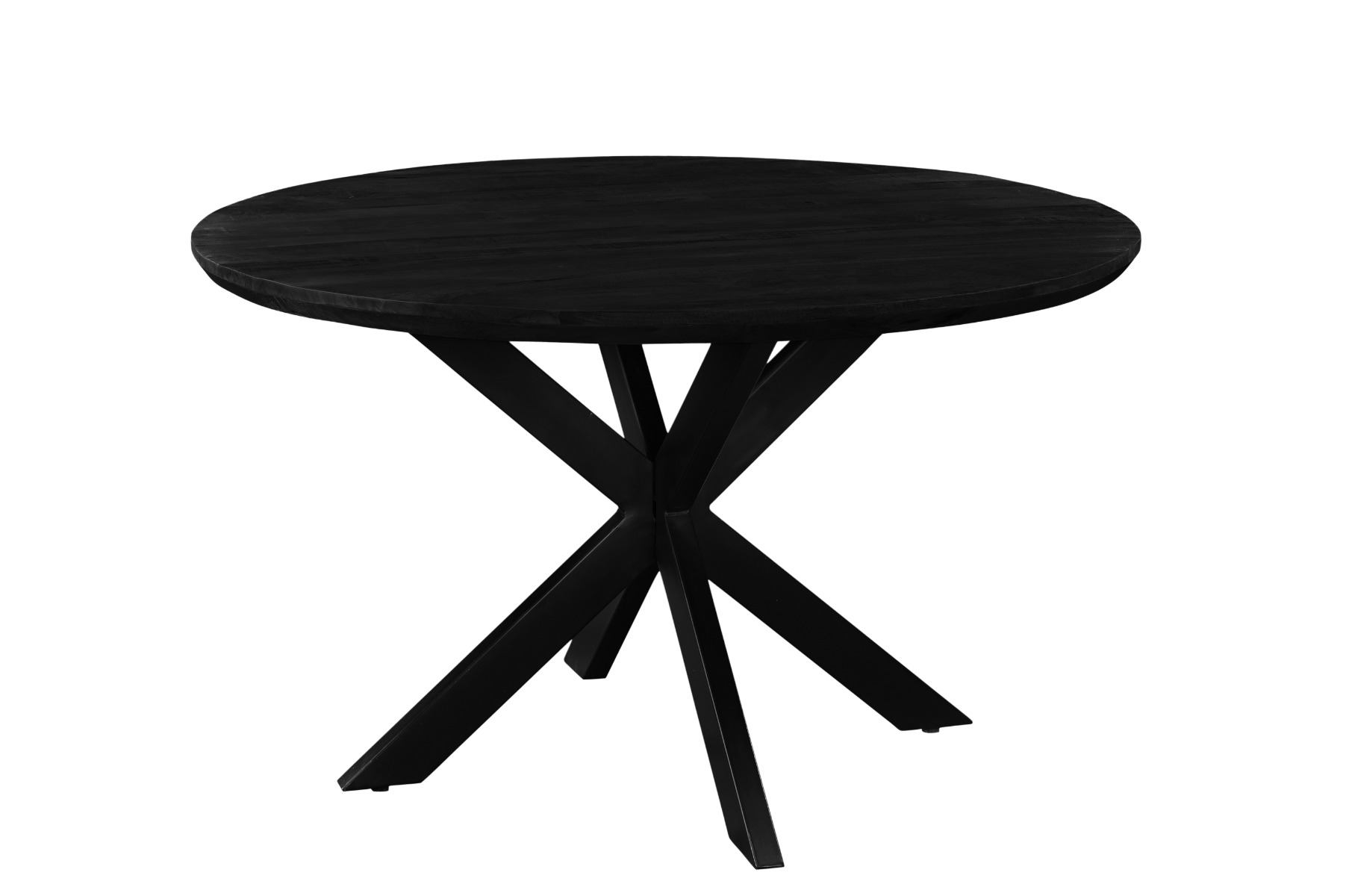 Esstisch Jesper rund Ø 120 cm Mangoholz schwarz