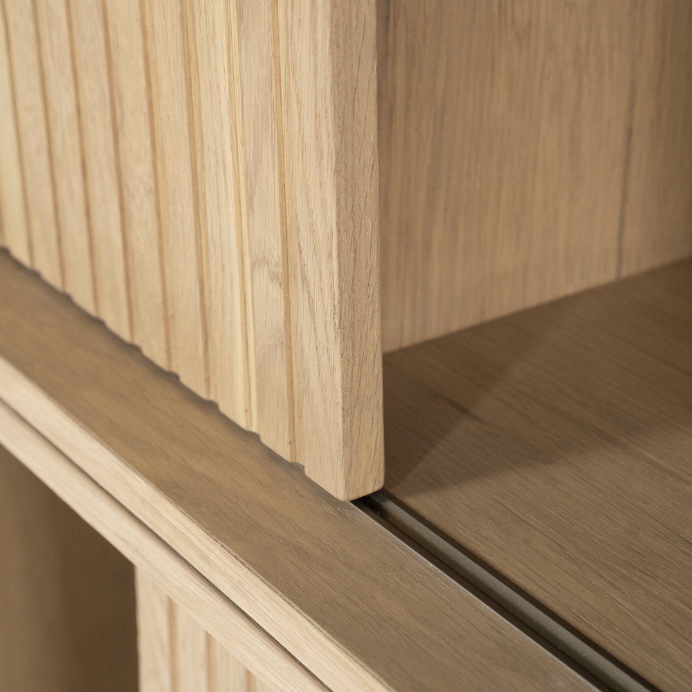 Bücherschrank MILO 180 cm Eiche natur