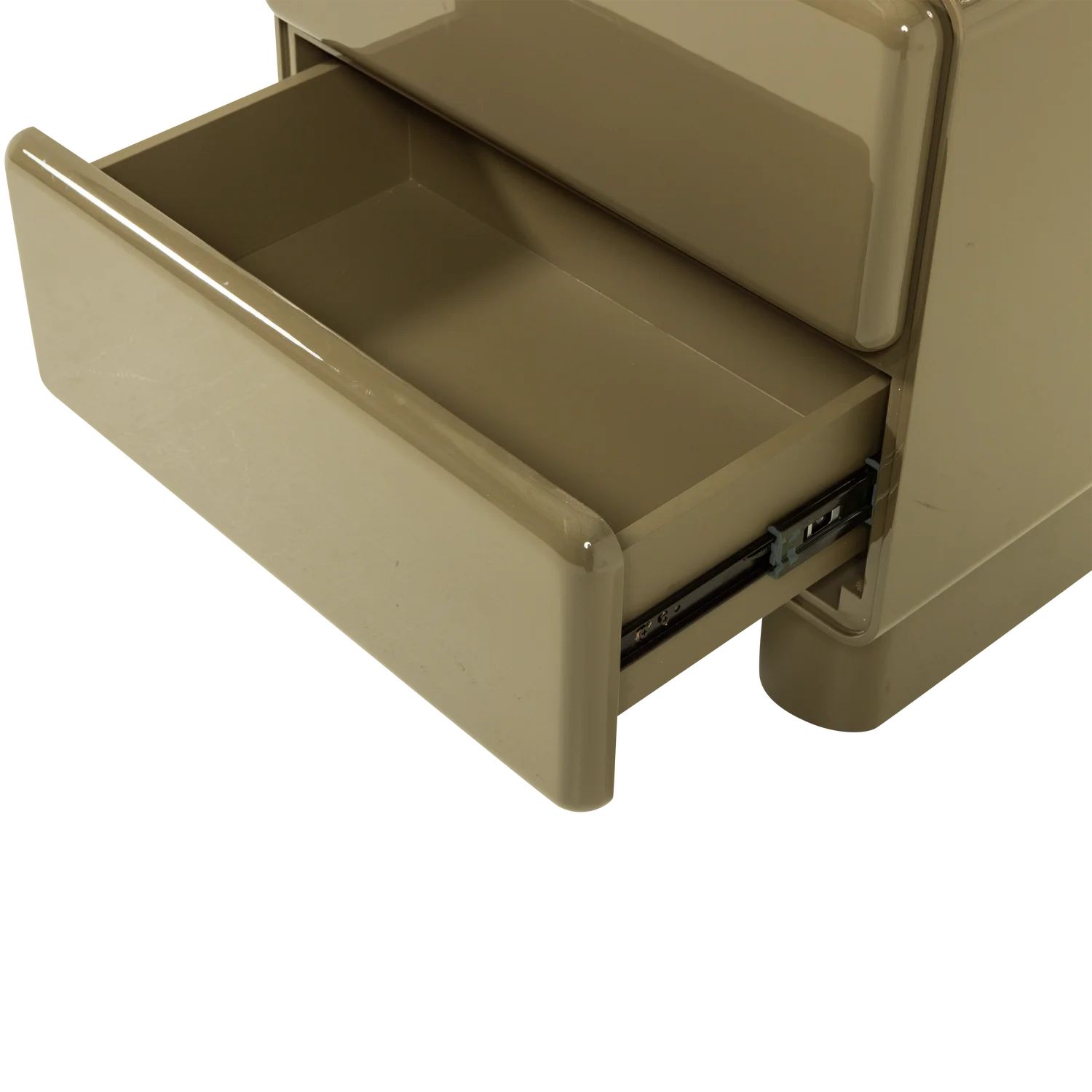 Nachtschränkchen LUSTRA H 43 cm mit 2 Schubladen MDF grün