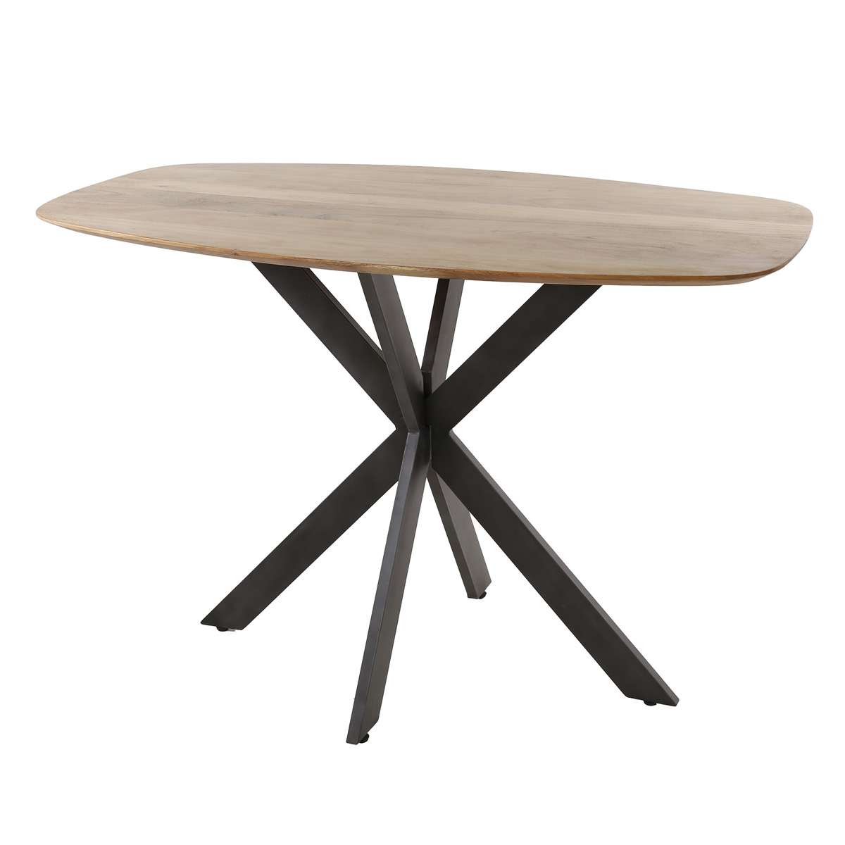 Bartisch SVENDBORG oval 140 cm Akazie natur Höhe 92 cm