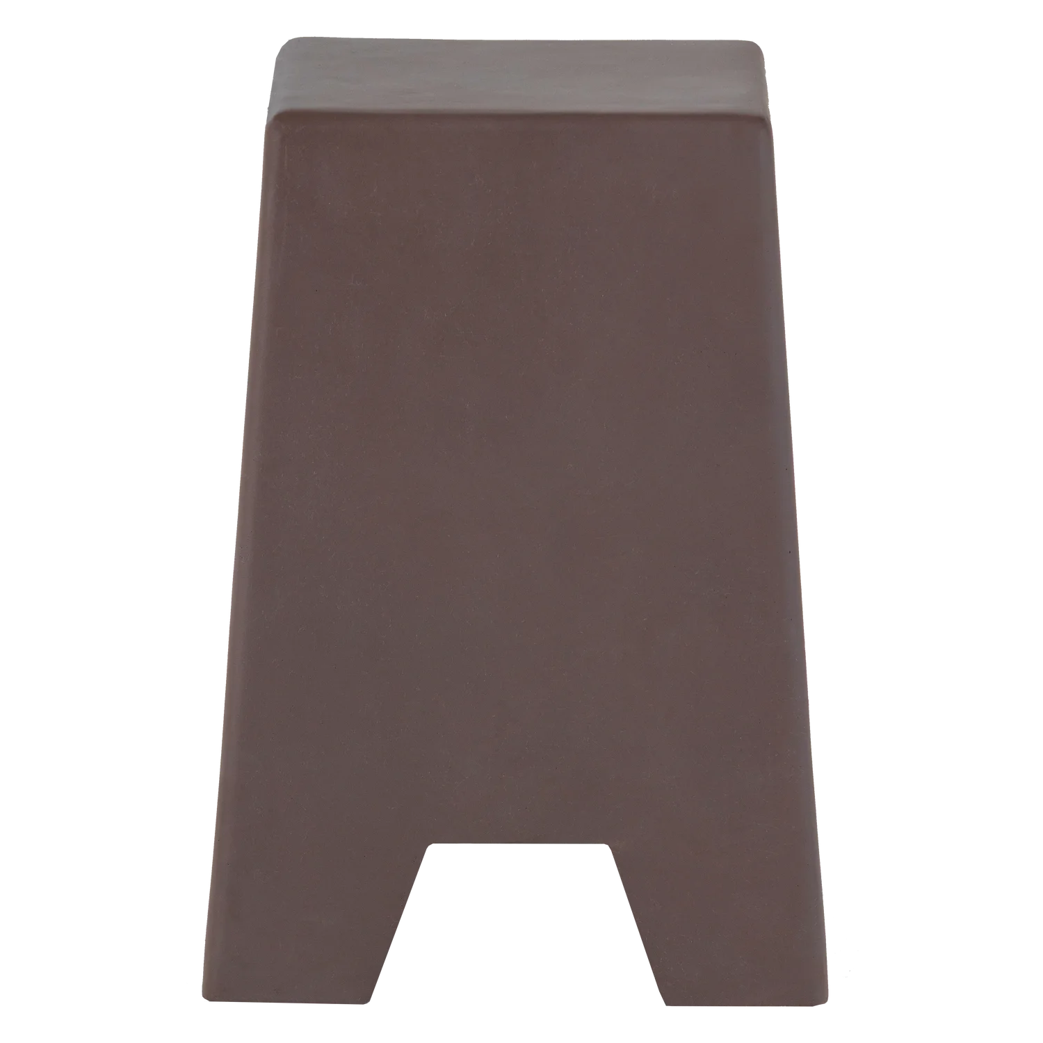 Hocker ZINA Beistelltisch 36 x 36 cm Fiberclay braun Sitzhocker Sitzpouf