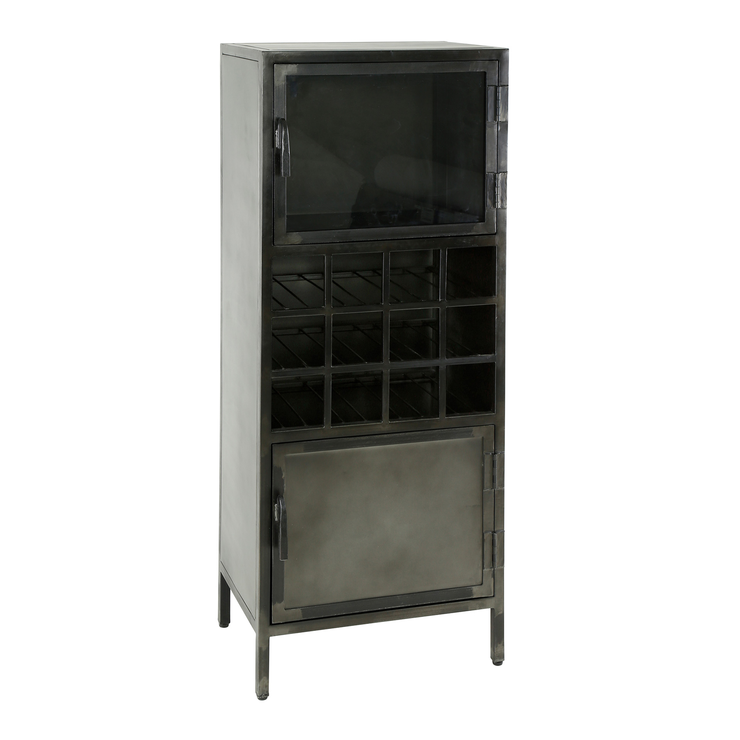 Industrie Weinschrank GUNS H 135 cm Metall Schrank