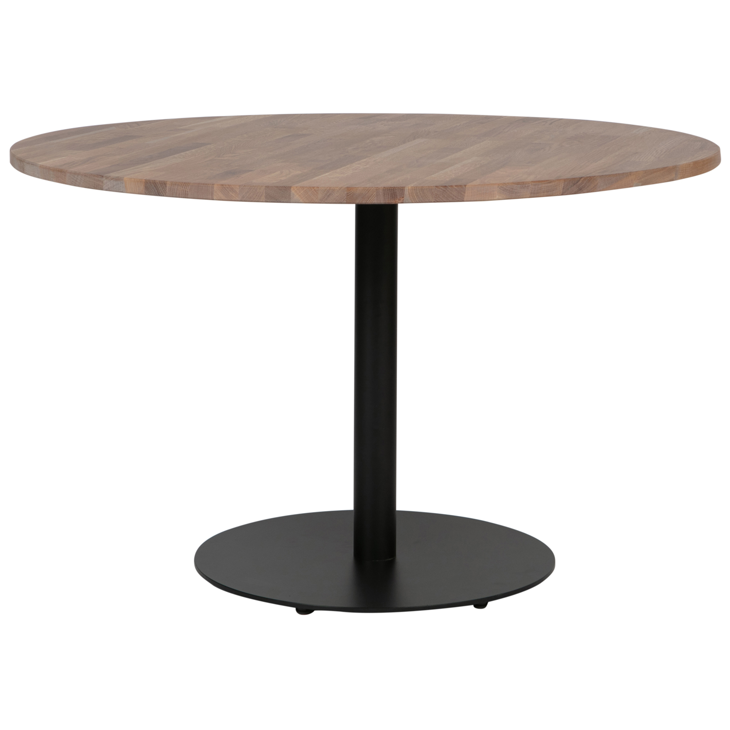 woood Tischplatte Tablo rund Ø 120 cm Eiche geölt grau