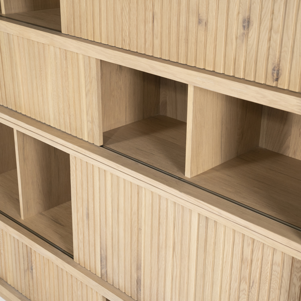 Bücherschrank MILO 180 cm Eiche natur