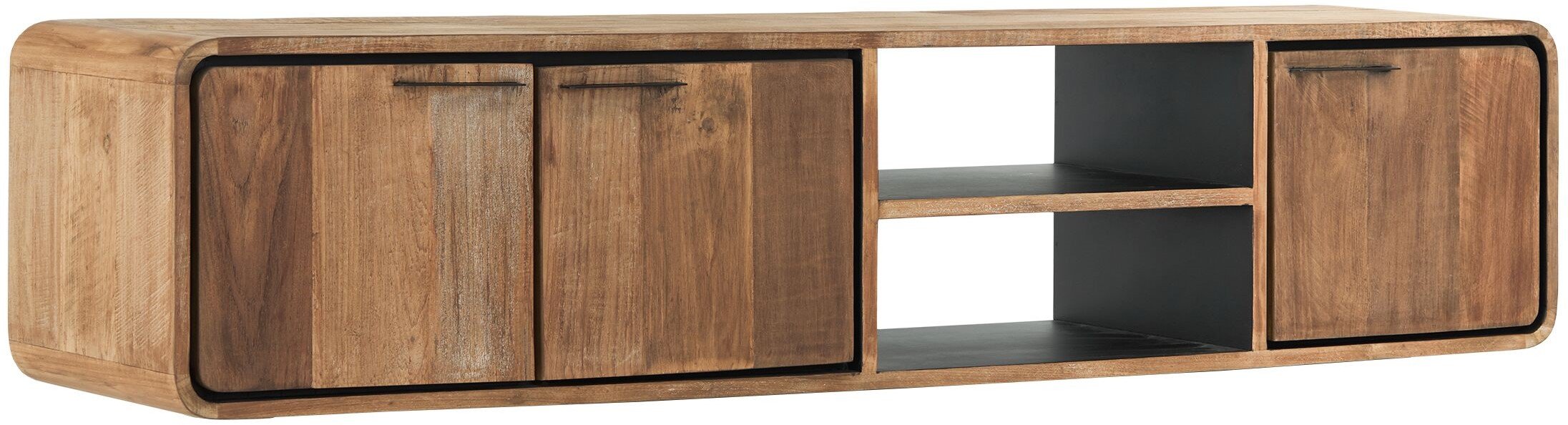 TV Möbel Evo 185 cm hängend recyceltes Teakholz Lowboard