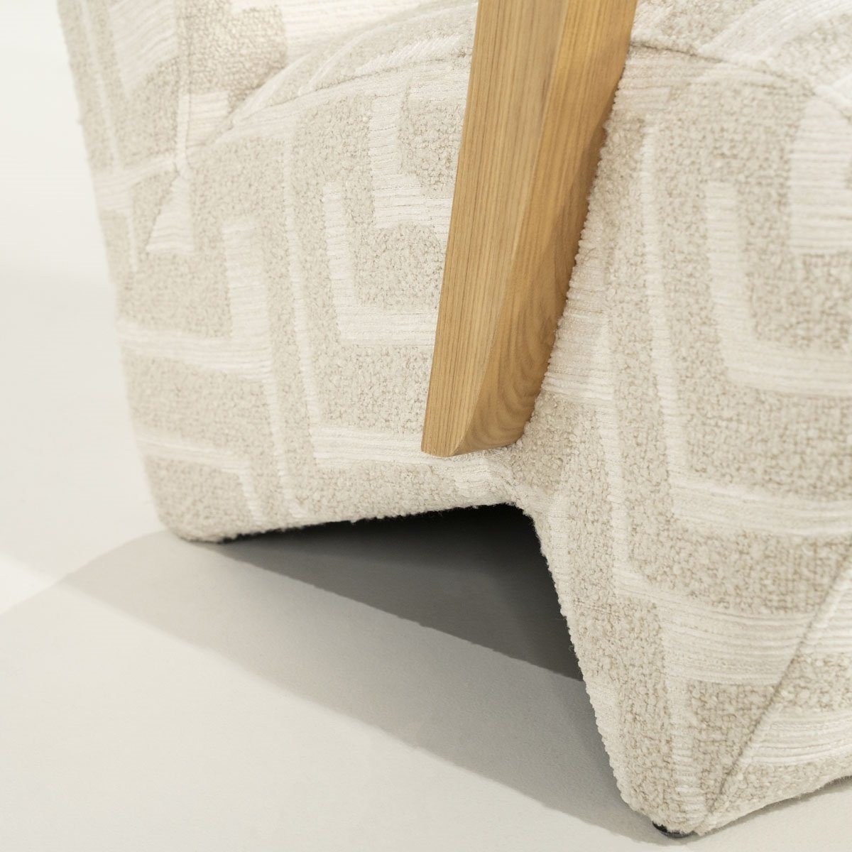 Sessel Olek Eschenholz Stoff beige Libre Relaxsessel Fernsehsessel