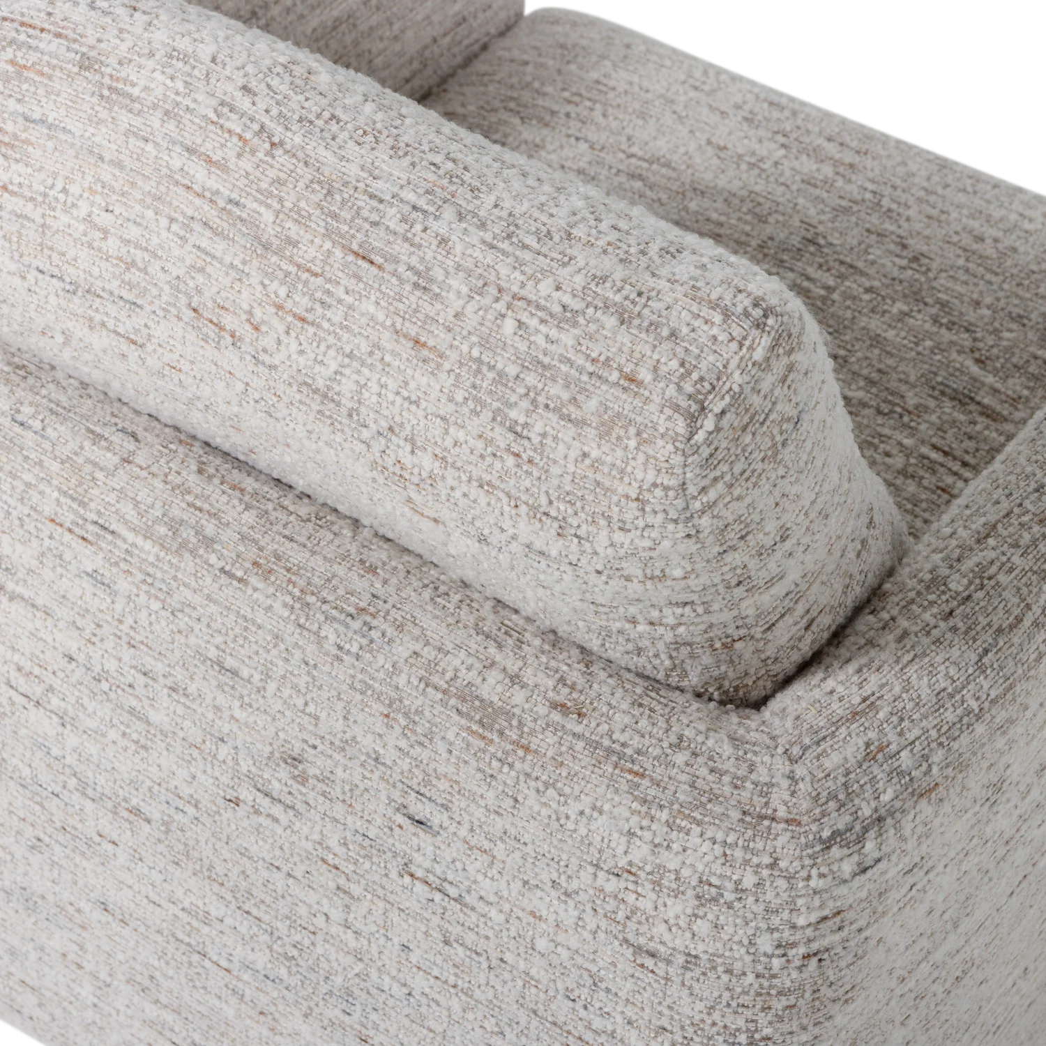 Sessel OSKA drehbar Bouclé natur melange Drehsessel