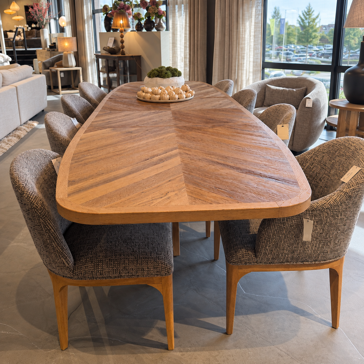 Rivièra Maison Esstisch Portland Oval Eiche ausziehbar 200/300 cm
