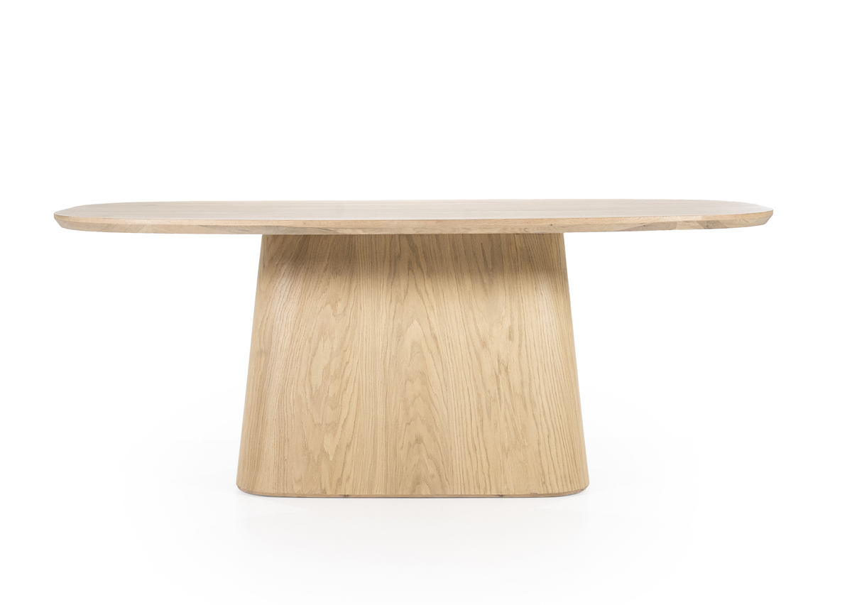 Esstisch ARON Nola 200 x 110 cm oval Eiche Holz natur