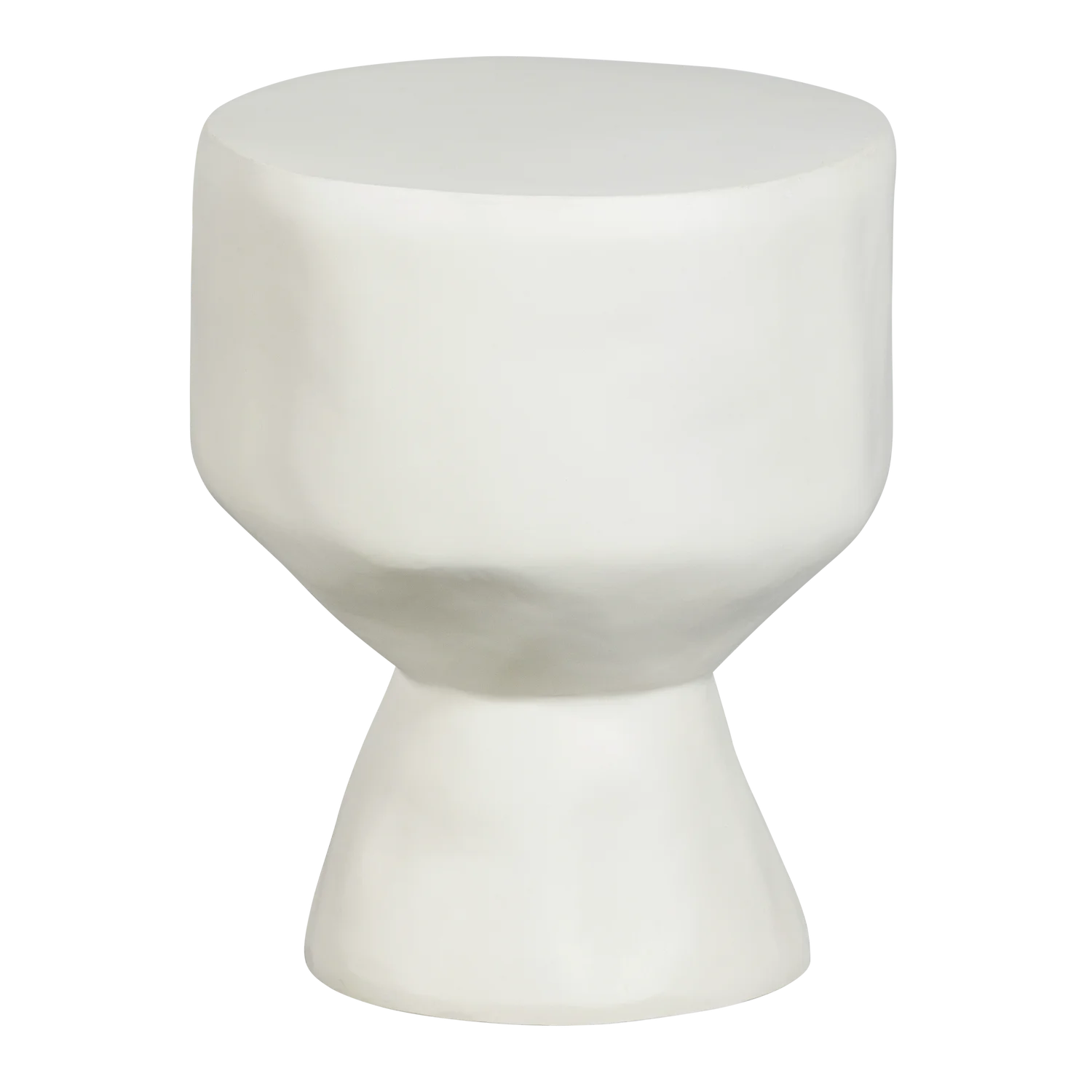 Garten Beistelltisch AUR Ø 40 cm Polymer natur