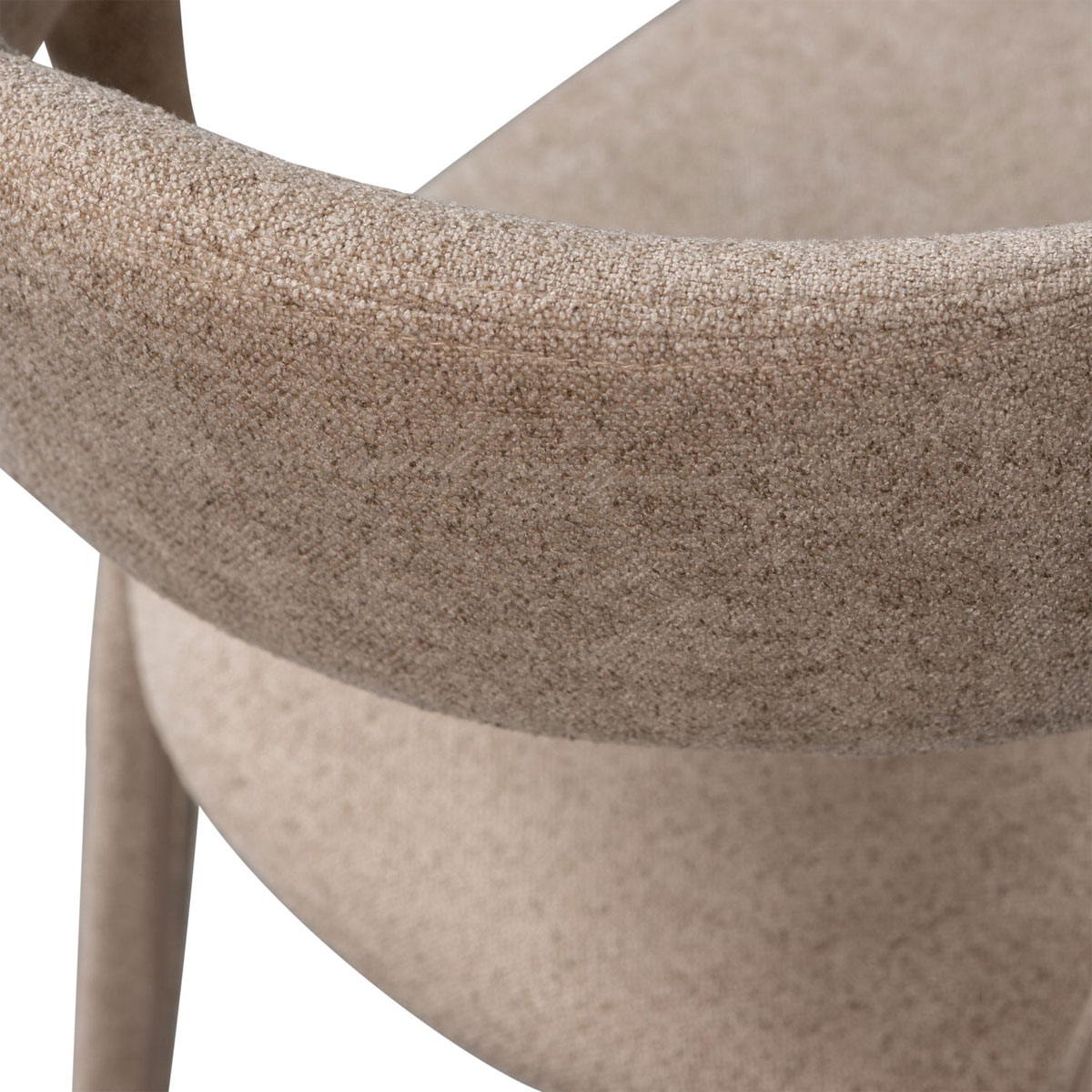 woood Esszimmerstuhl Stuhl NOBLE Webstoff sand