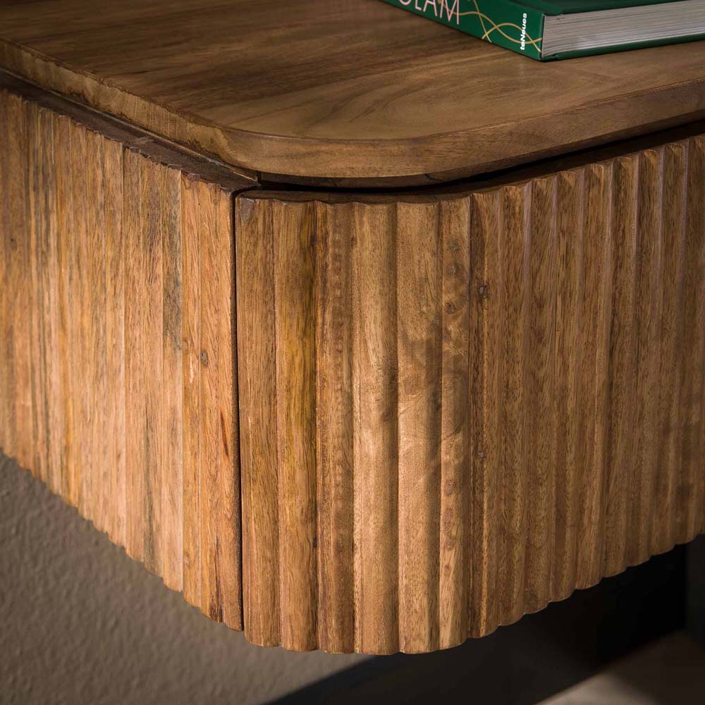 Nachttisch SWELL hängend mit Ablage Mangoholz