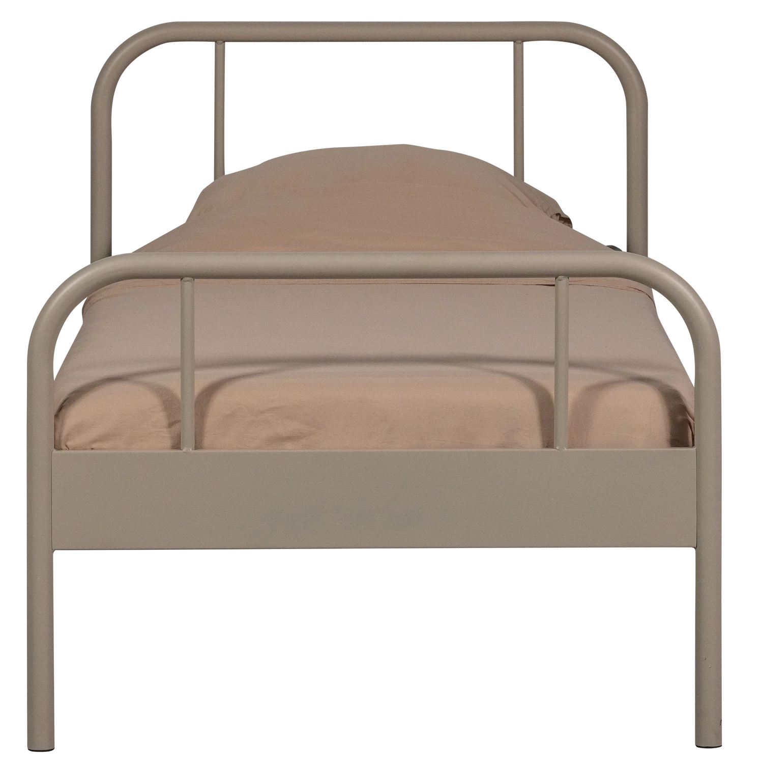 Kinderbett Einzelbett MATA 200 x 90 cm Metallbett sandfarben Bett