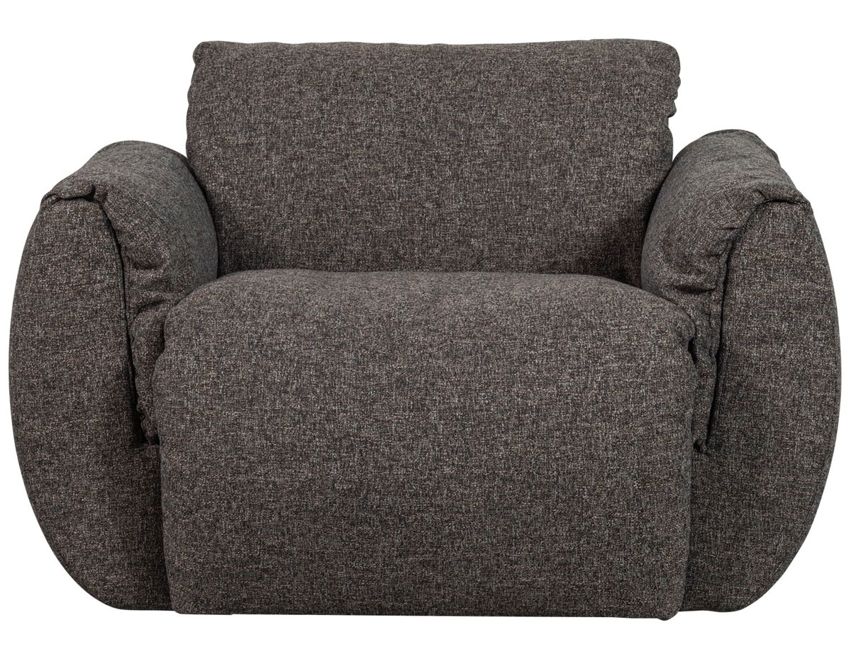 Sessel BAGGY drehbar Webstoff Chinelle warmgrau
