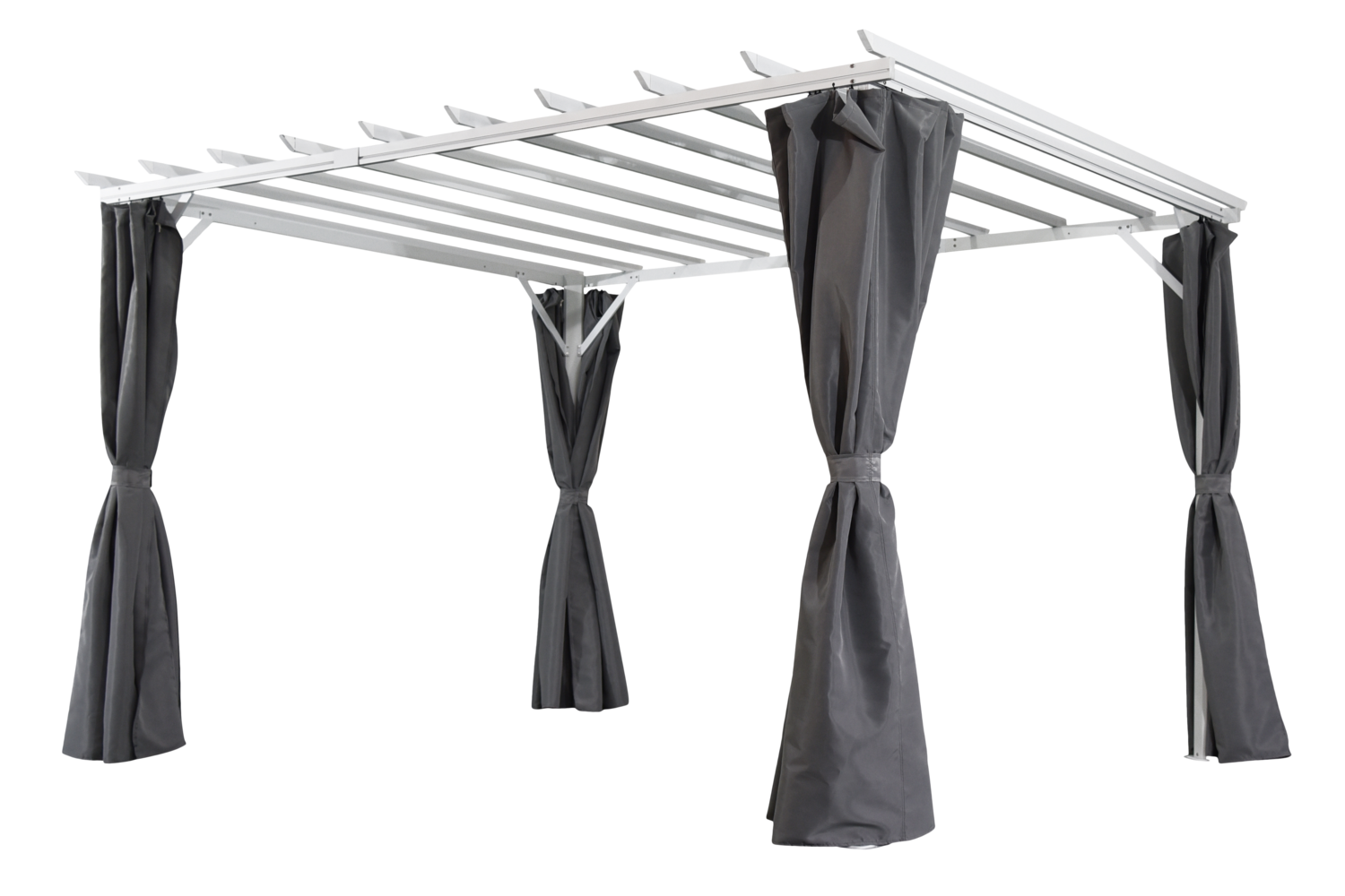 Pergola Gartenpergola Piode 360 x 303 cm weiß
