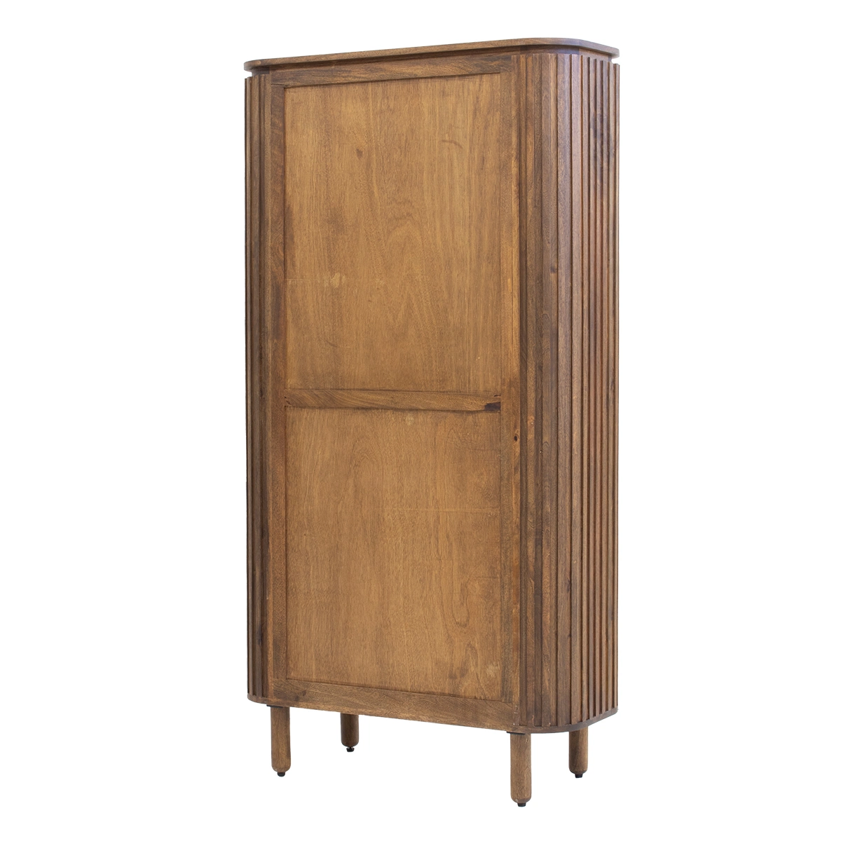 Wandschrank Schrank Myra H 180 cm Mangoholz dunkelbraun  